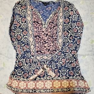 Lucky Brand 3/4 Sleeve graphic top